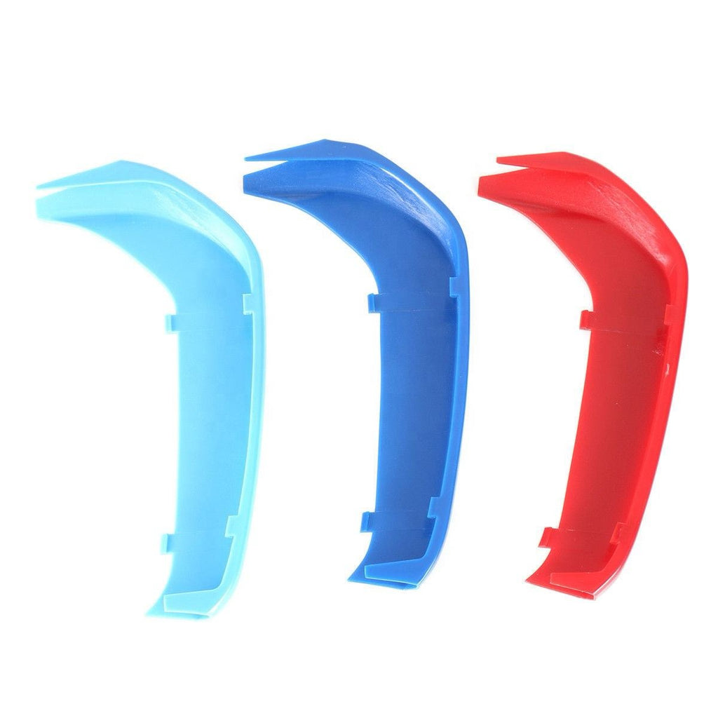 3pcs 9 Bar Front Trim Kidney Grille Cover Clip Strip Stripe For BMW 1 Series F20/F21 LCI  2015 - 2019
