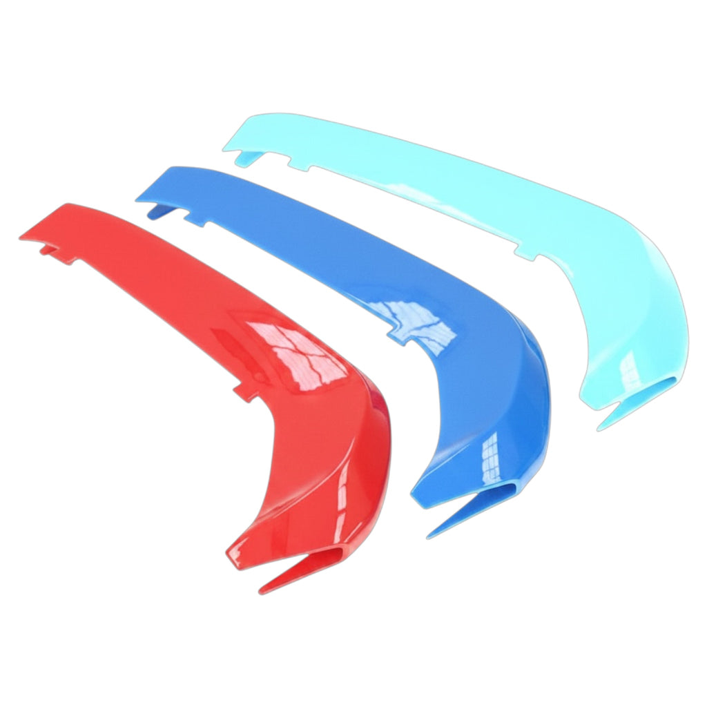 3pcs 9 Bar Front Trim Kidney Grille Cover Clip Strip Stripe For BMW 1 Series F20/F21 LCI  2015 - 2019