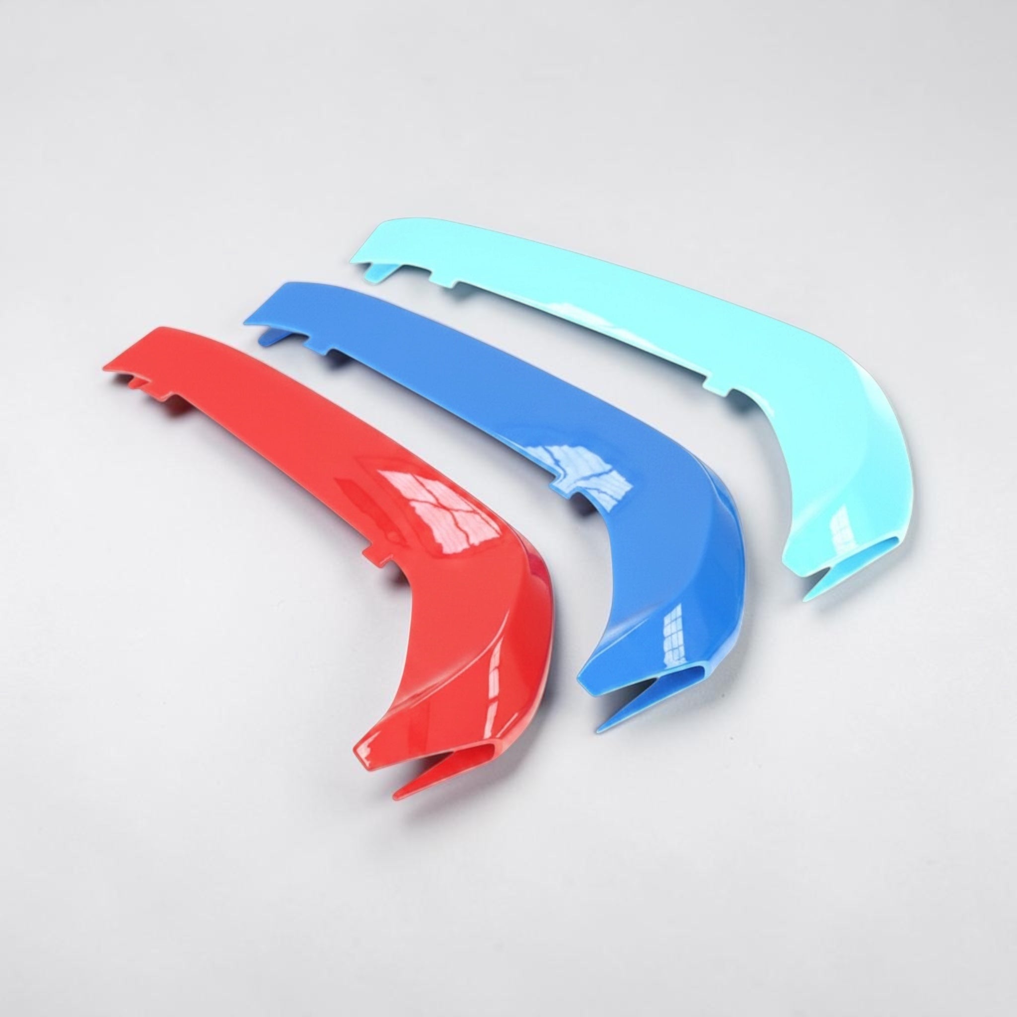 3pcs 9 Bar Front Trim Kidney Grille Cover Clip Strip Stripe For BMW 1 Series F20/F21 LCI  2015 - 2019