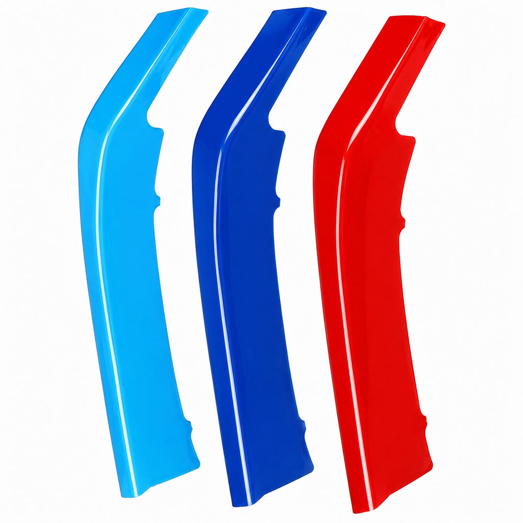3pcs 7 Bar Front Trim Kidney Grille Cover Clip Strip Stripe For BMW 1 Series F40 2020 on