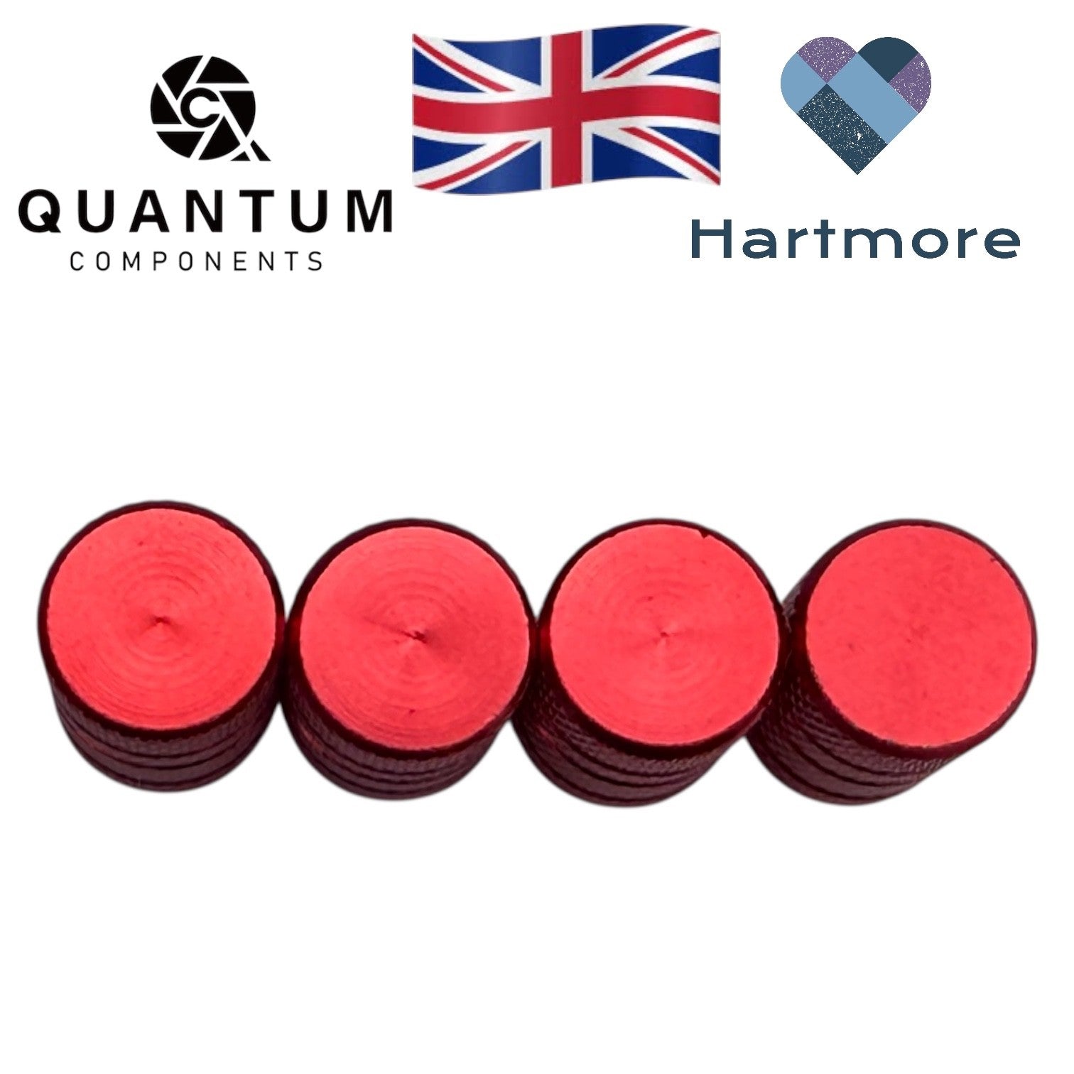 Alloy Tyre Valve Dust Caps (x4) - Universal Fit For All Cars, Bikes, Motorbikes