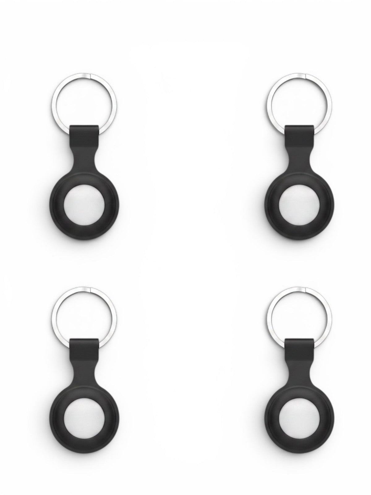 AirTag Case For Apple Air Tag Cover Holder Silicon Car Key Ring KeyChain-4 Pack