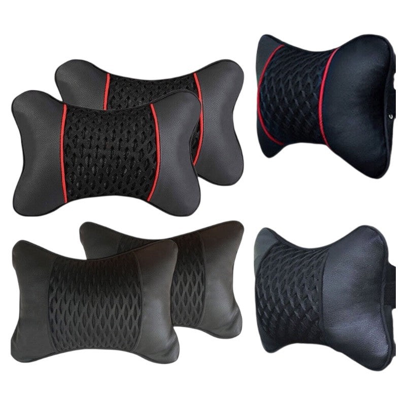 2x Premium Car Seat Head Neck Rest Support Cushion Pad Headrest Bone Pillow UK