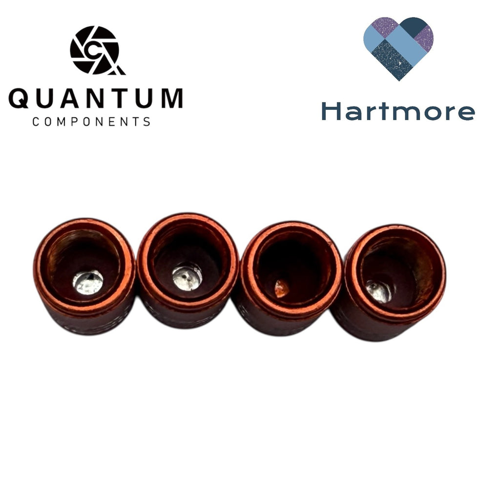 Alloy Tyre Valve Dust Caps (x4) - Universal Fit For All Cars, Bikes, Motorbikes