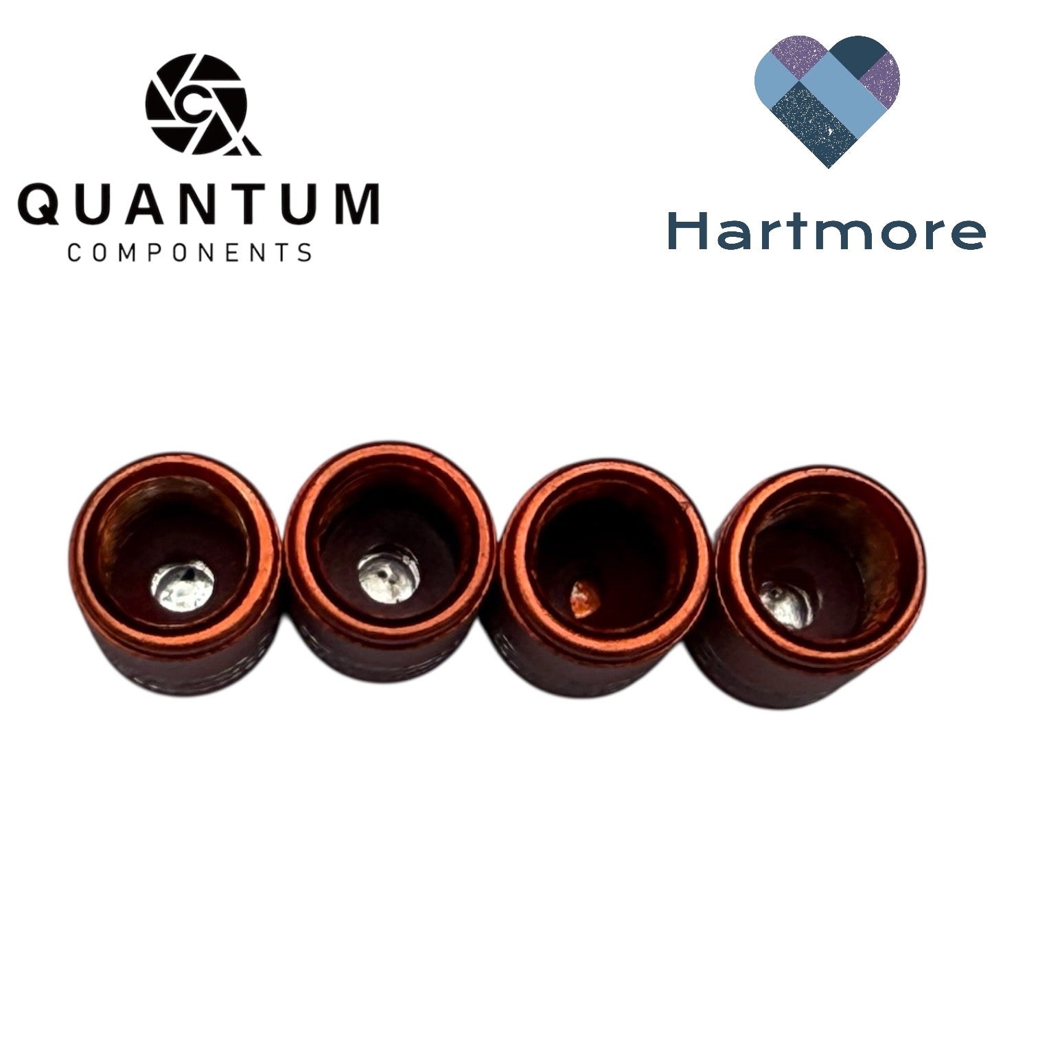 Alloy Tyre Valve Dust Caps (x4) - Universal Fit For All Cars, Bikes, Motorbikes