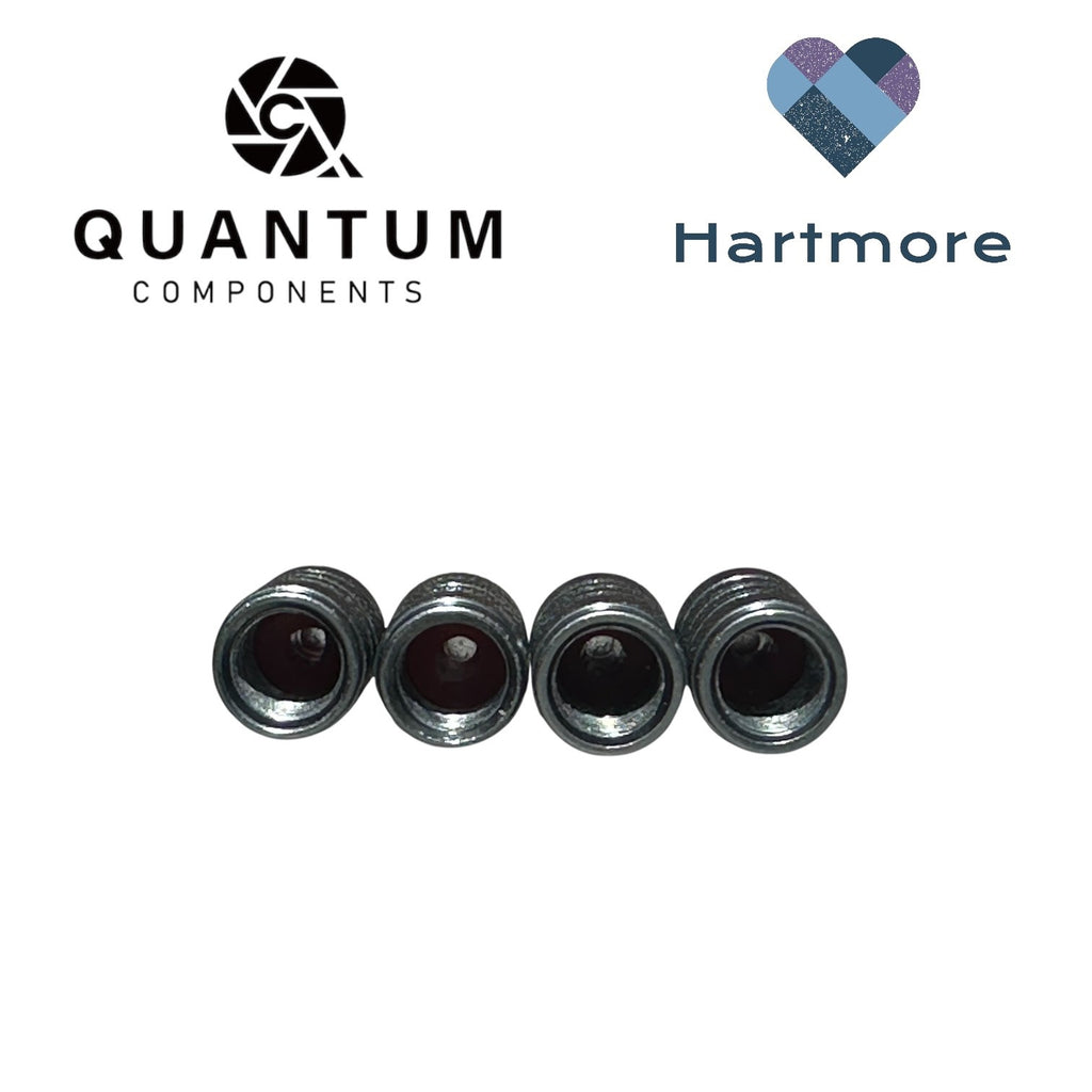 Alloy Tyre Valve Dust Caps (x4) - Universal Fit For All Cars, Bikes, Motorbikes