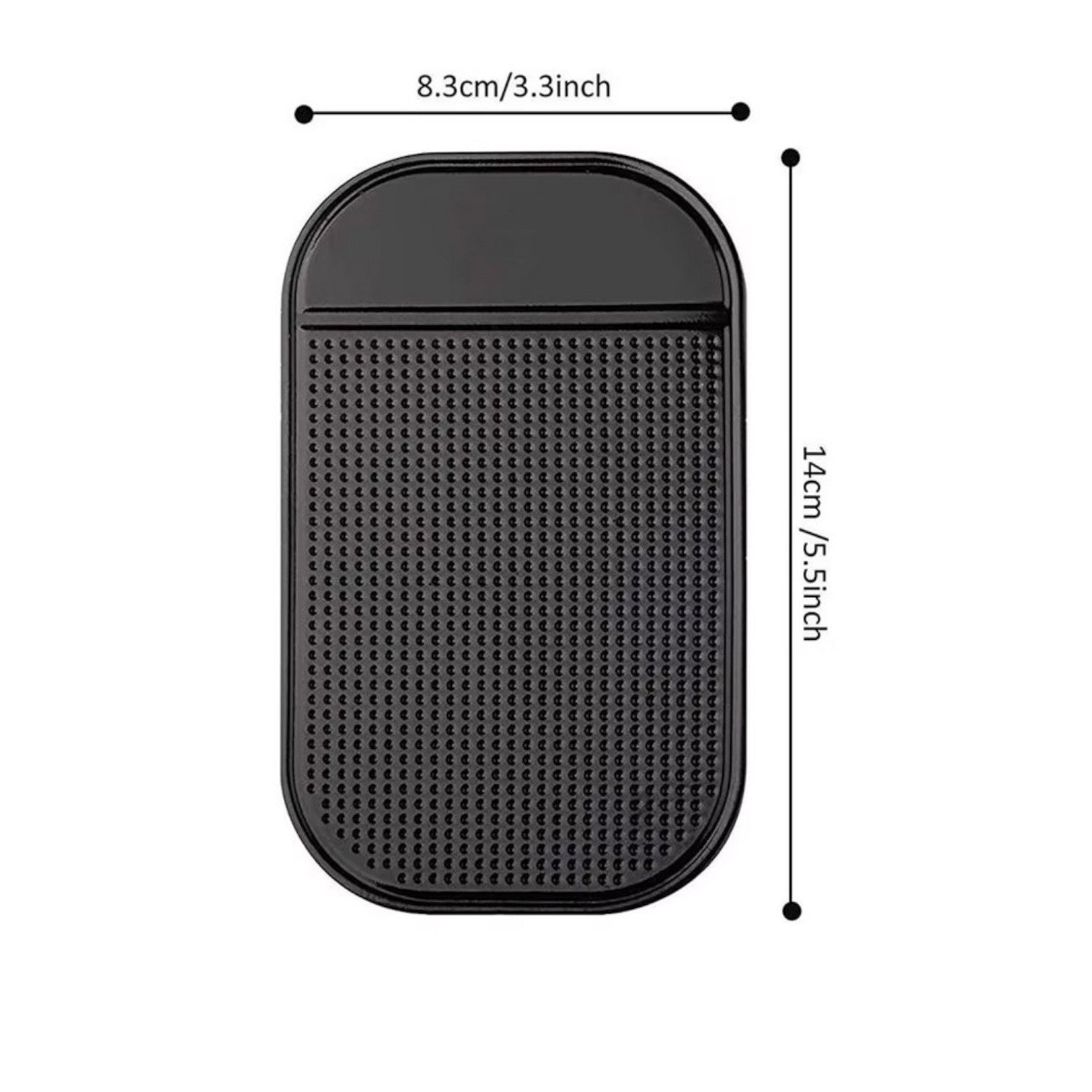 Non-Slip Dash Mat Car Dashboard Phone Mobile Anti Slip Device Holder Pad Black