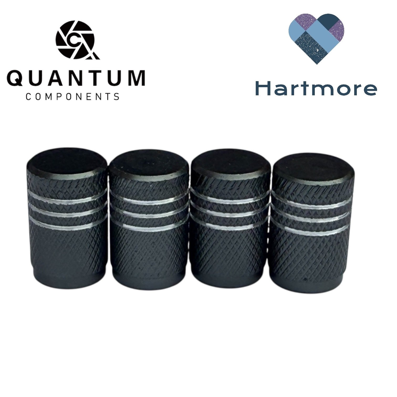 Alloy Tyre Valve Dust Caps (x4) - Universal Fit For All Cars, Bikes, Motorbikes
