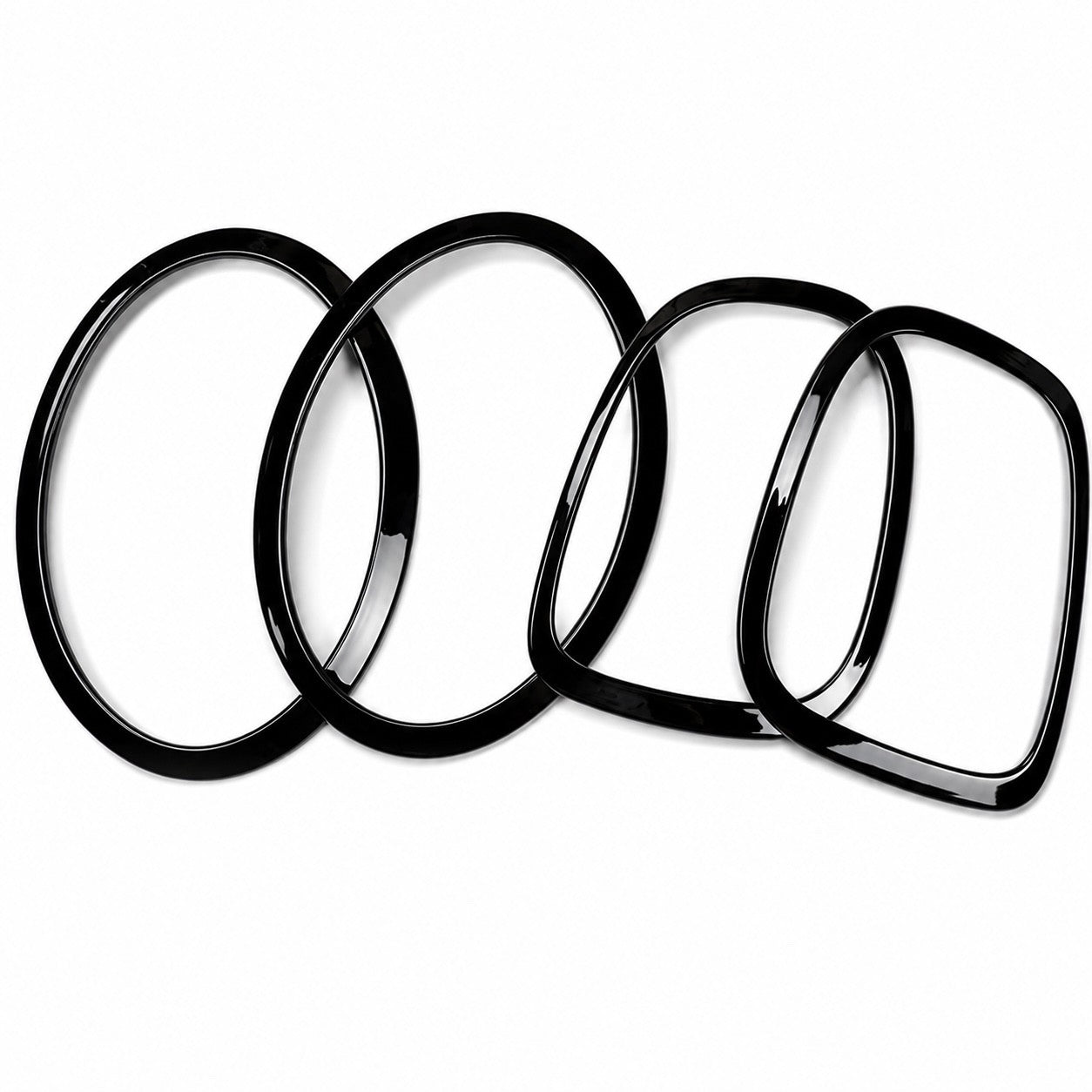 MINI F55 F56 F57 Gloss Black Headlight & Taillight Surround Trim Set | 4 Piece | 2014-2020