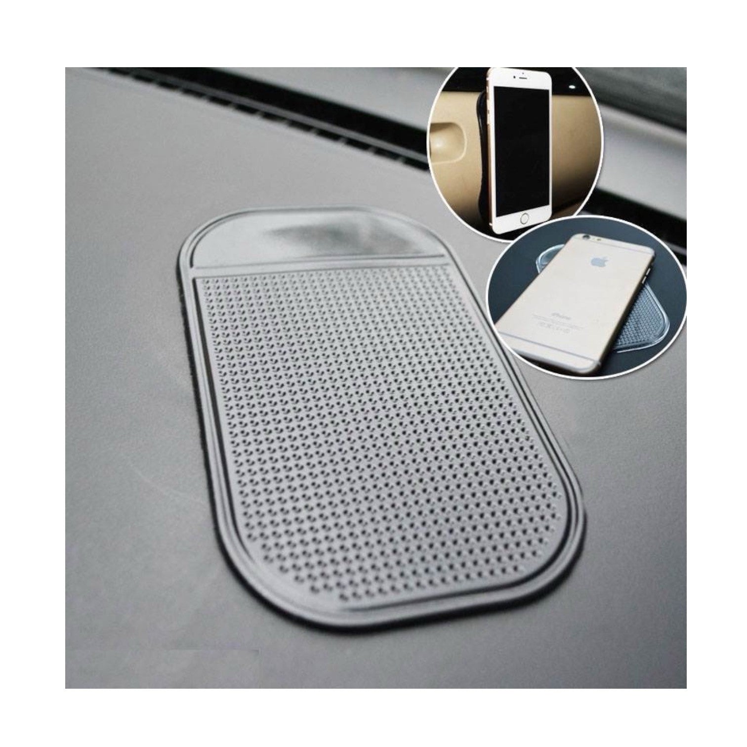 Non-Slip Dash Mat Car Dashboard Phone Mobile Anti Slip Device Holder Pad Black