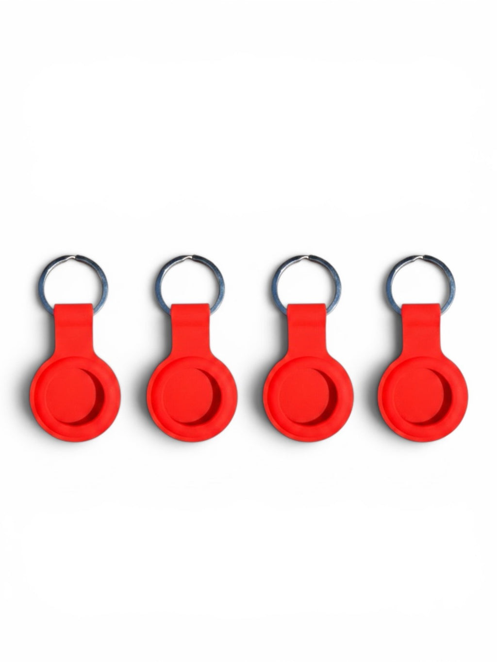 AirTag Case For Apple Air Tag Cover Holder Silicon Car Key Ring KeyChain-4 Pack