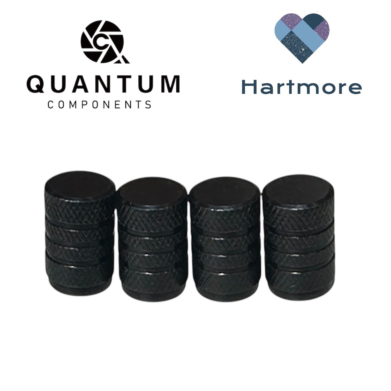 Alloy Tyre Valve Dust Caps (x4) - Universal Fit For All Cars, Bikes, Motorbikes