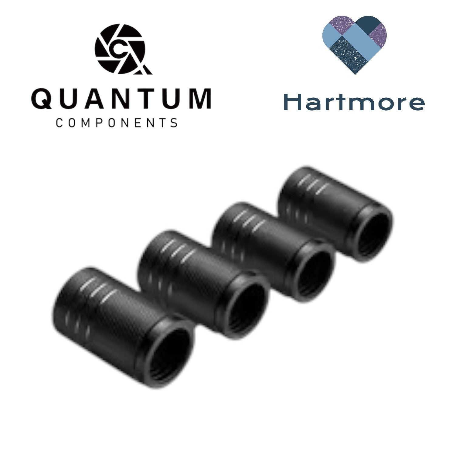 Alloy Tyre Valve Dust Caps (x4) - Universal Fit For All Cars, Bikes, Motorbikes
