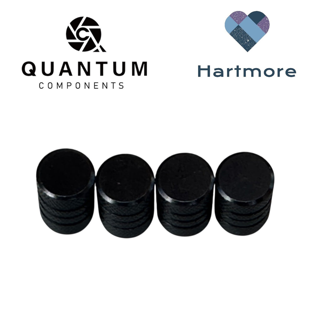 Alloy Tyre Valve Dust Caps (x4) - Universal Fit For All Cars, Bikes, Motorbikes