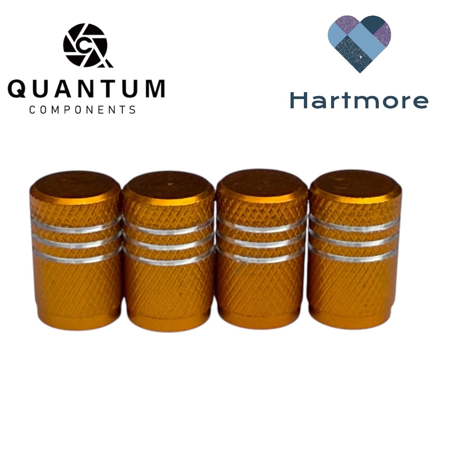 Alloy Tyre Valve Dust Caps (x4) - Universal Fit For All Cars, Bikes, Motorbikes
