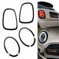 MINI F55 F56 F57 Gloss Black Headlight & Taillight Surround Trim Set | 4 Piece | 2014-2020