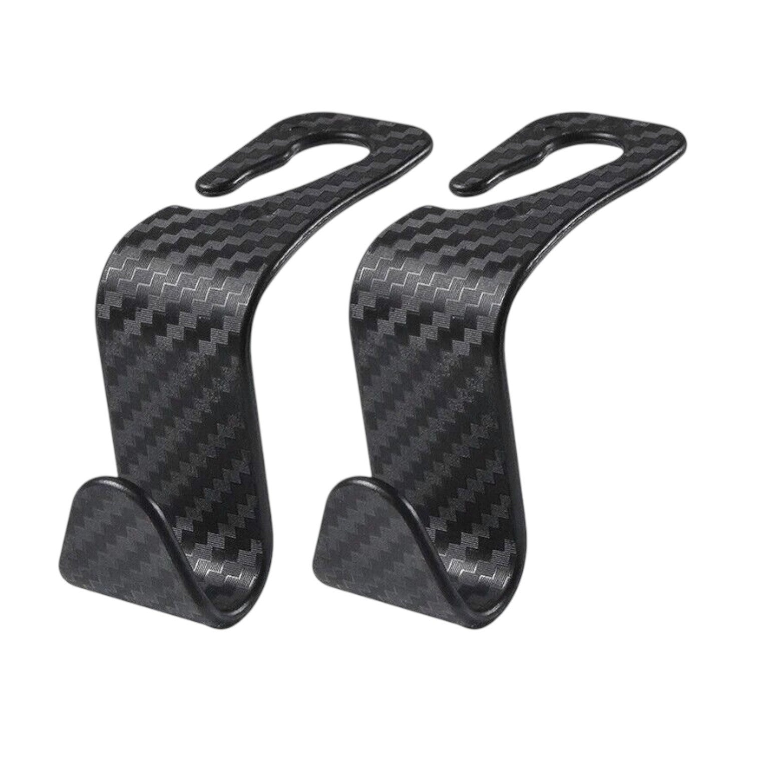 4PCS Carbon Fibre Auto Back Seat Headrest Hook Storage Hanger Car Accessories