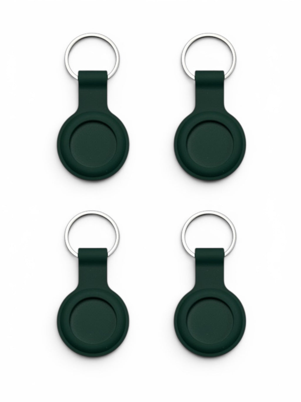 AirTag Case For Apple Air Tag Cover Holder Silicon Car Key Ring KeyChain-4 Pack