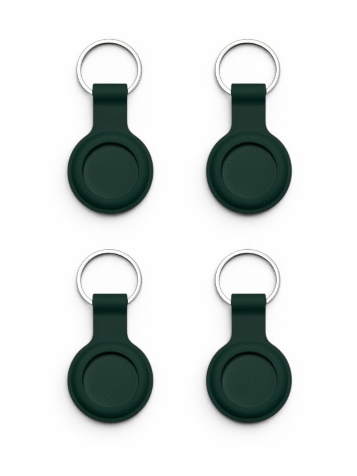 AirTag Case For Apple Air Tag Cover Holder Silicon Car Key Ring KeyChain-4 Pack