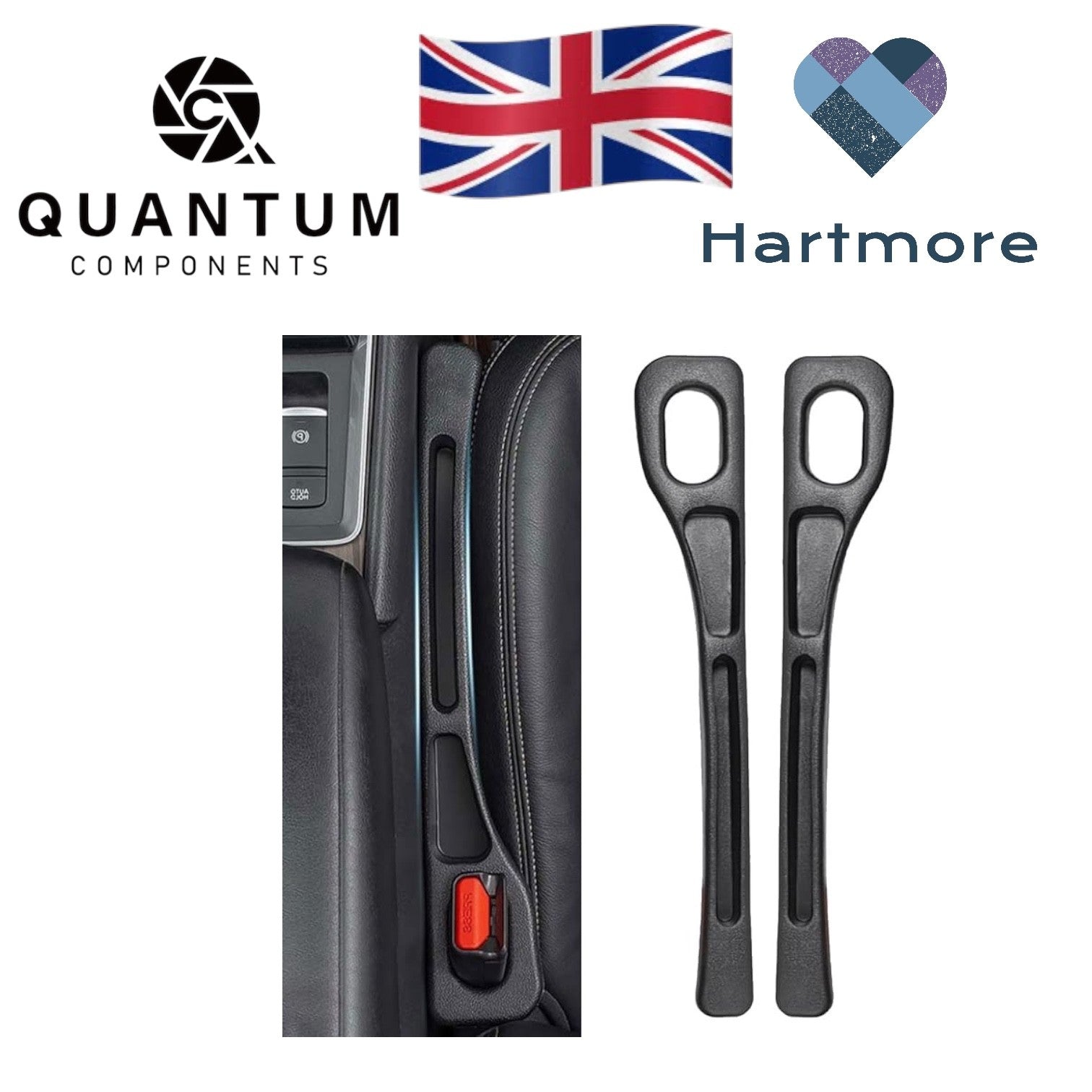 2x Car Seat Gap Filler Side Seam Plug Strip Leak-proof Filling Strip Interior UK