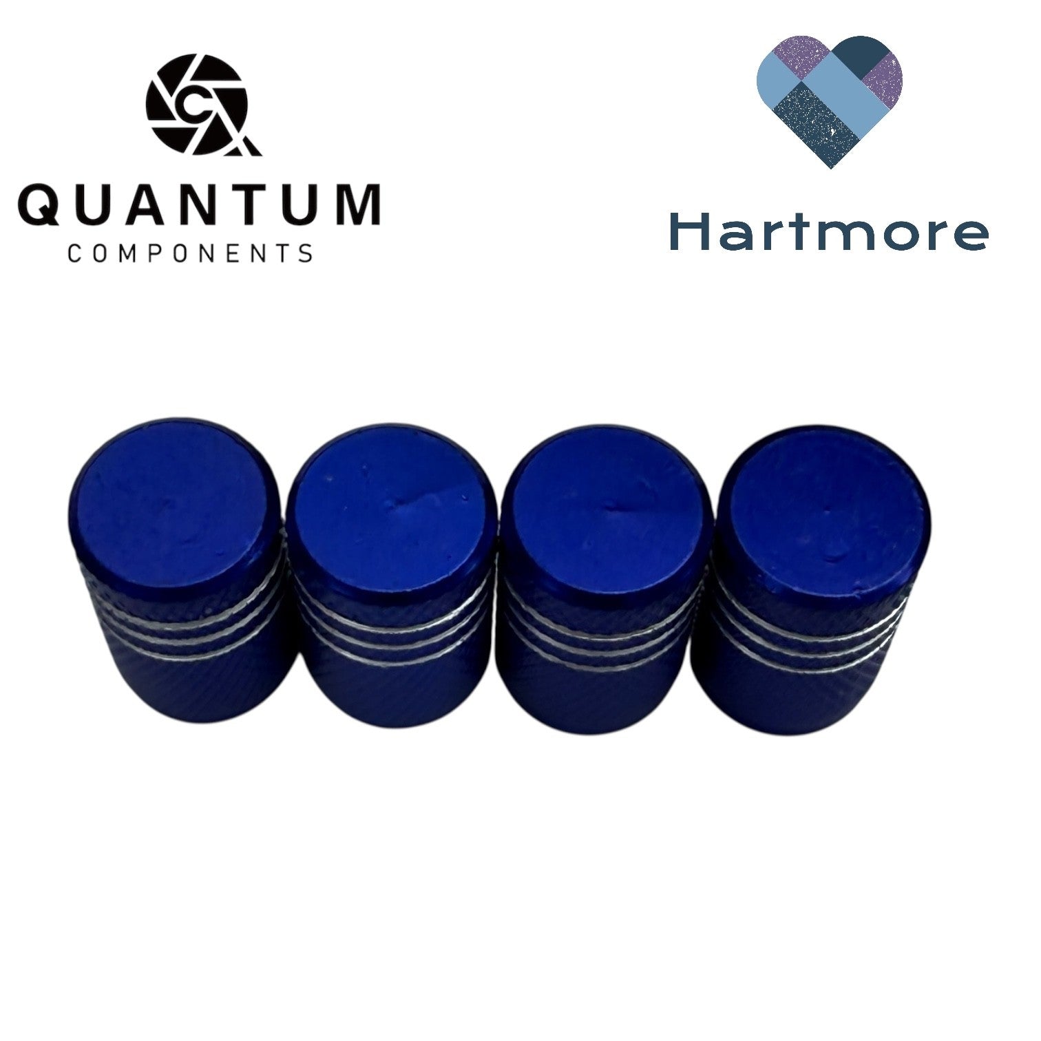 Alloy Tyre Valve Dust Caps (x4) - Universal Fit For All Cars, Bikes, Motorbikes