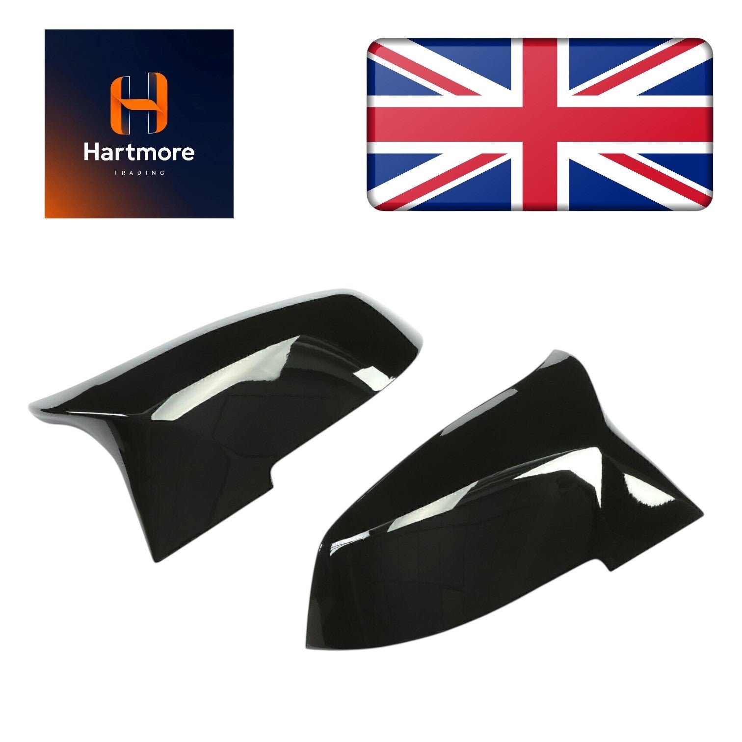 For BMW Gloss Black Wing Mirror Cover M Style | 1 2 3 4 Series F20 F21 F30 F32