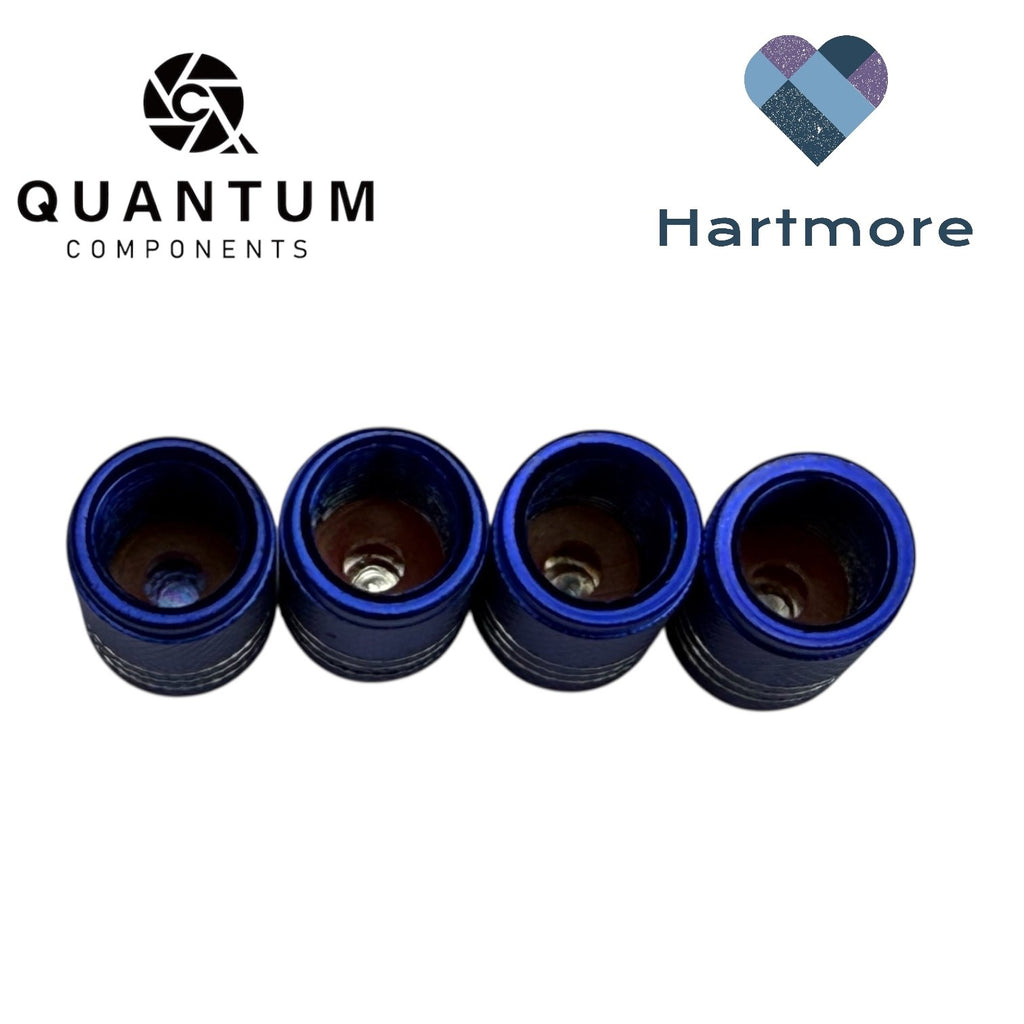 Alloy Tyre Valve Dust Caps (x4) - Universal Fit For All Cars, Bikes, Motorbikes