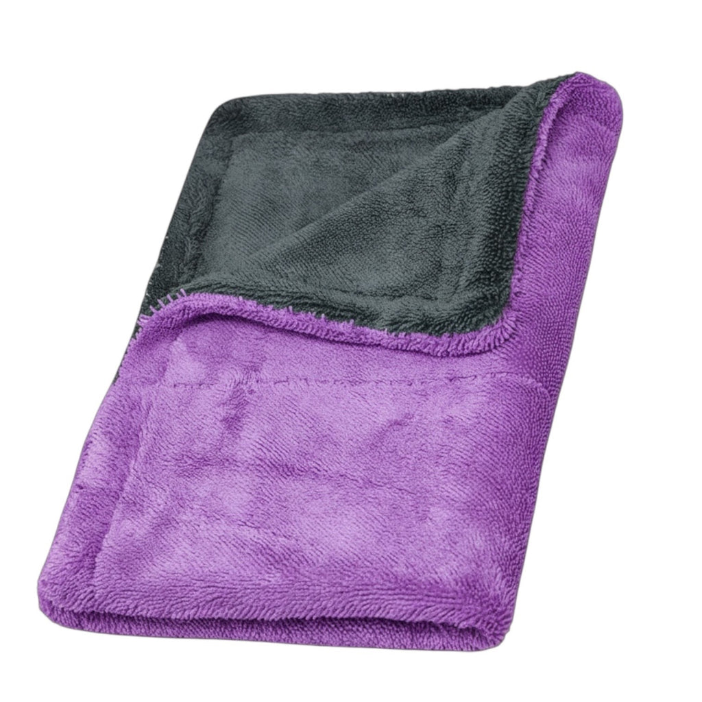VIOLET PRO MICROFIBRE CAR DRYING TOWEL 80X50CM 1600GSM CAR TRUCK VAN CARAVAN
