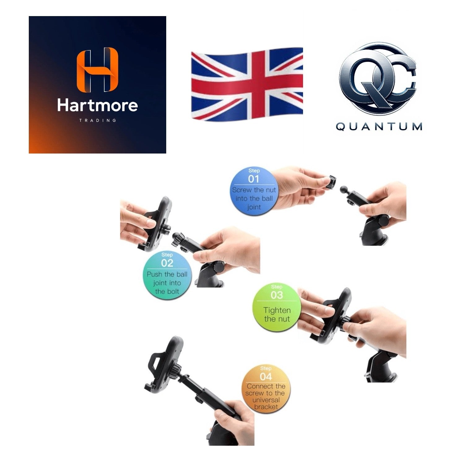 360°Car Phone Holder Universal Mount Mobile Windscreen Dashboard