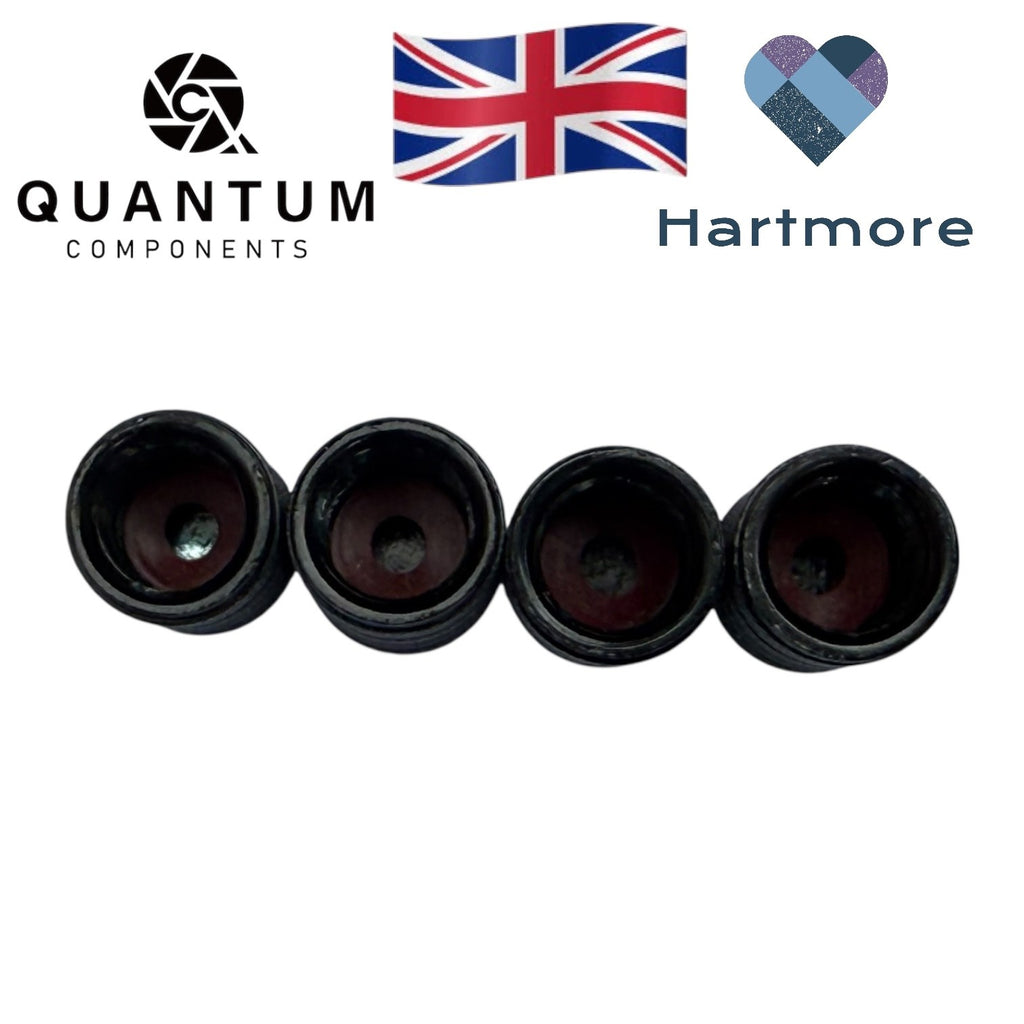 Alloy Tyre Valve Dust Caps (x4) - Universal Fit For All Cars, Bikes, Motorbikes
