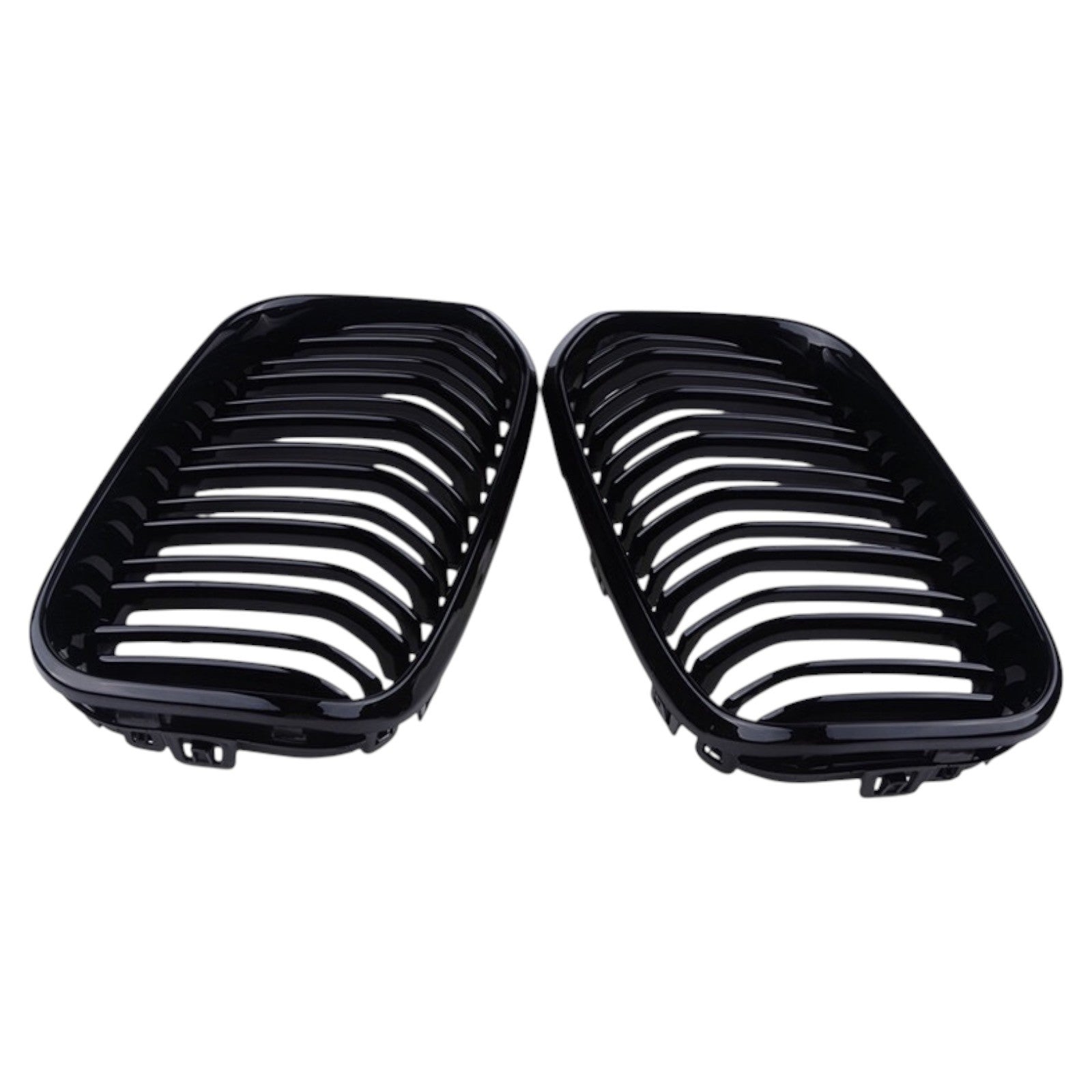BMW 1 Series F20 F21 LCI Gloss Black Front Kidney Grilles | 2015-2019 | Hartmore Automotive