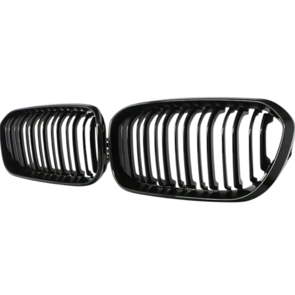 BMW 1 Series F20 F21 LCI Gloss Black Front Kidney Grilles | 2015-2019 | Hartmore Automotive