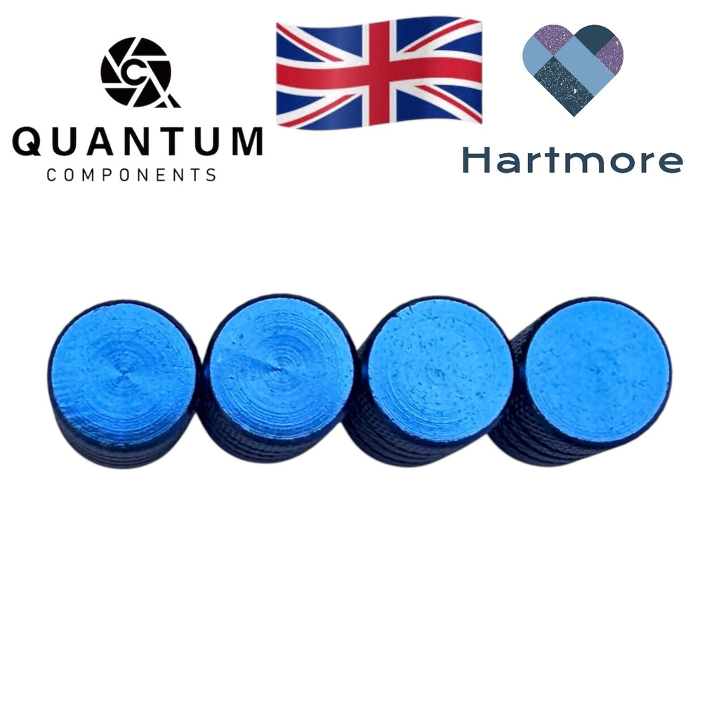 Alloy Tyre Valve Dust Caps (x4) - Universal Fit For All Cars, Bikes, Motorbikes