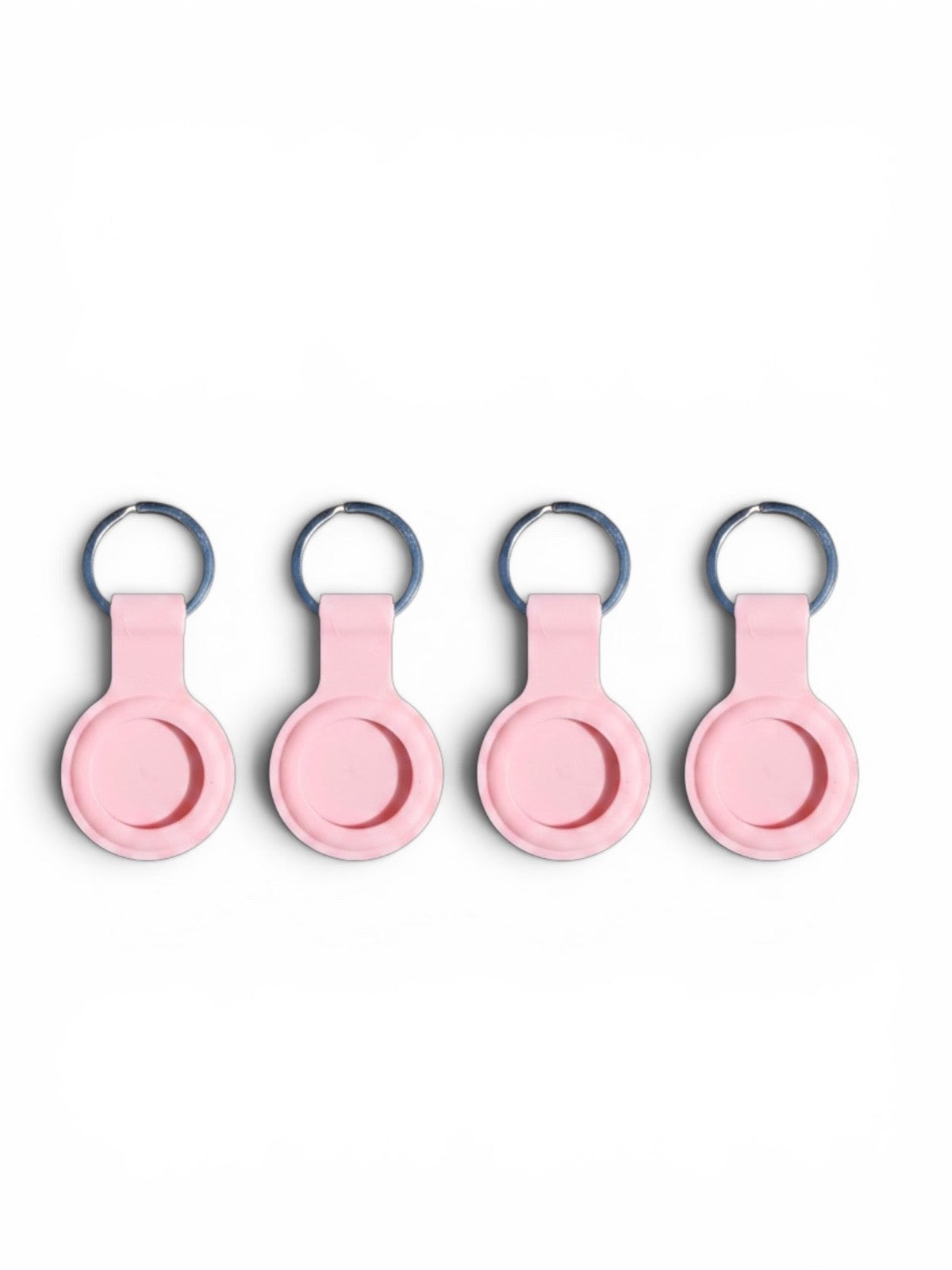 AirTag Case For Apple Air Tag Cover Holder Silicon Car Key Ring KeyChain-4 Pack