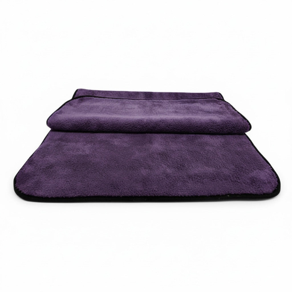 VIOLET PRO MICROFIBRE CAR DRYING TOWEL 80X50CM 1600GSM CAR TRUCK VAN CARAVAN