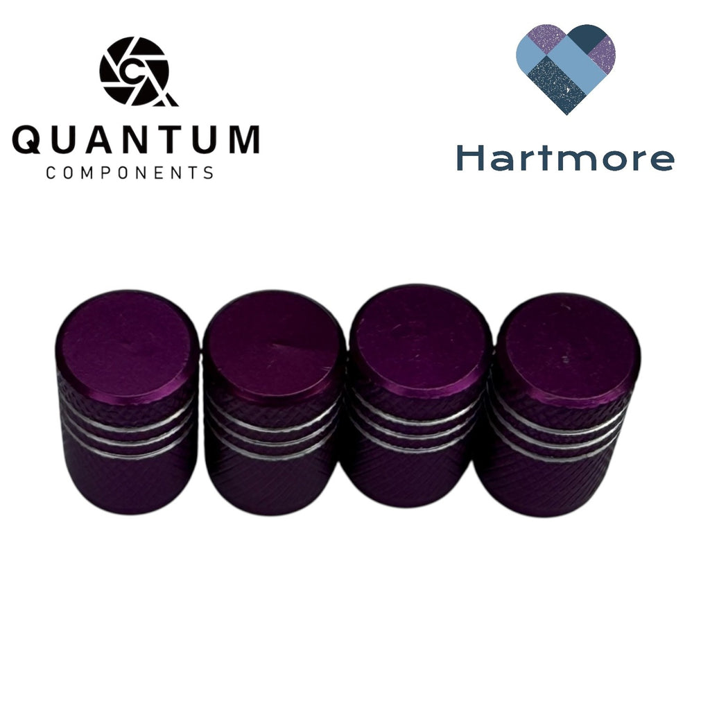 Alloy Tyre Valve Dust Caps (x4) - Universal Fit For All Cars, Bikes, Motorbikes
