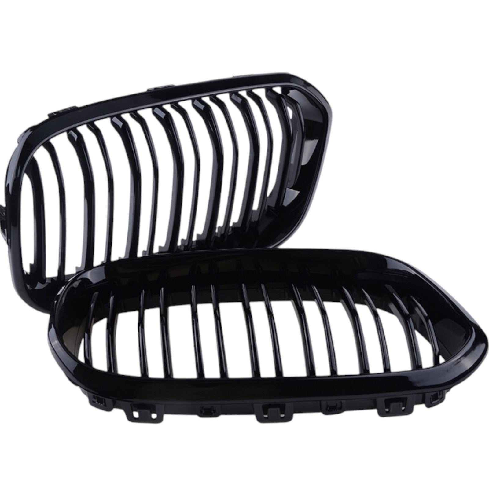 BMW 1 Series F20 F21 LCI Gloss Black Front Kidney Grilles | 2015-2019 | Hartmore Automotive