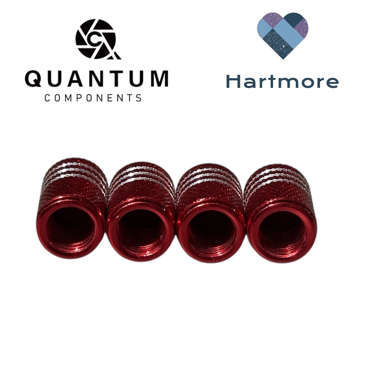 Alloy Tyre Valve Dust Caps (x4) - Universal Fit For All Cars, Bikes, Motorbikes