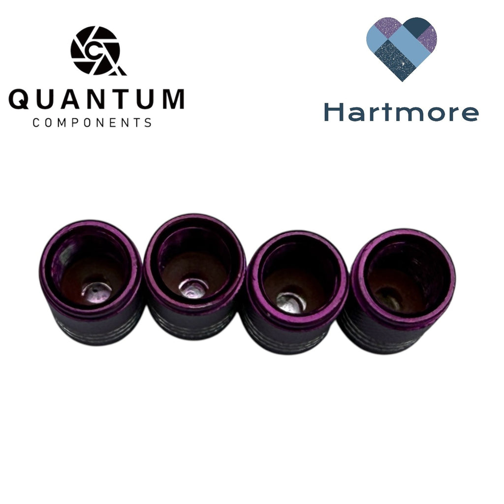 Alloy Tyre Valve Dust Caps (x4) - Universal Fit For All Cars, Bikes, Motorbikes