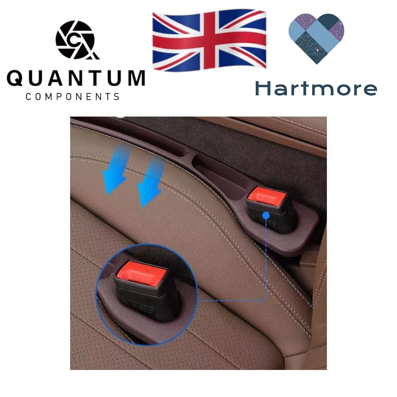 2x Car Seat Gap Filler Side Seam Plug Strip Leak-proof Filling Strip Interior UK