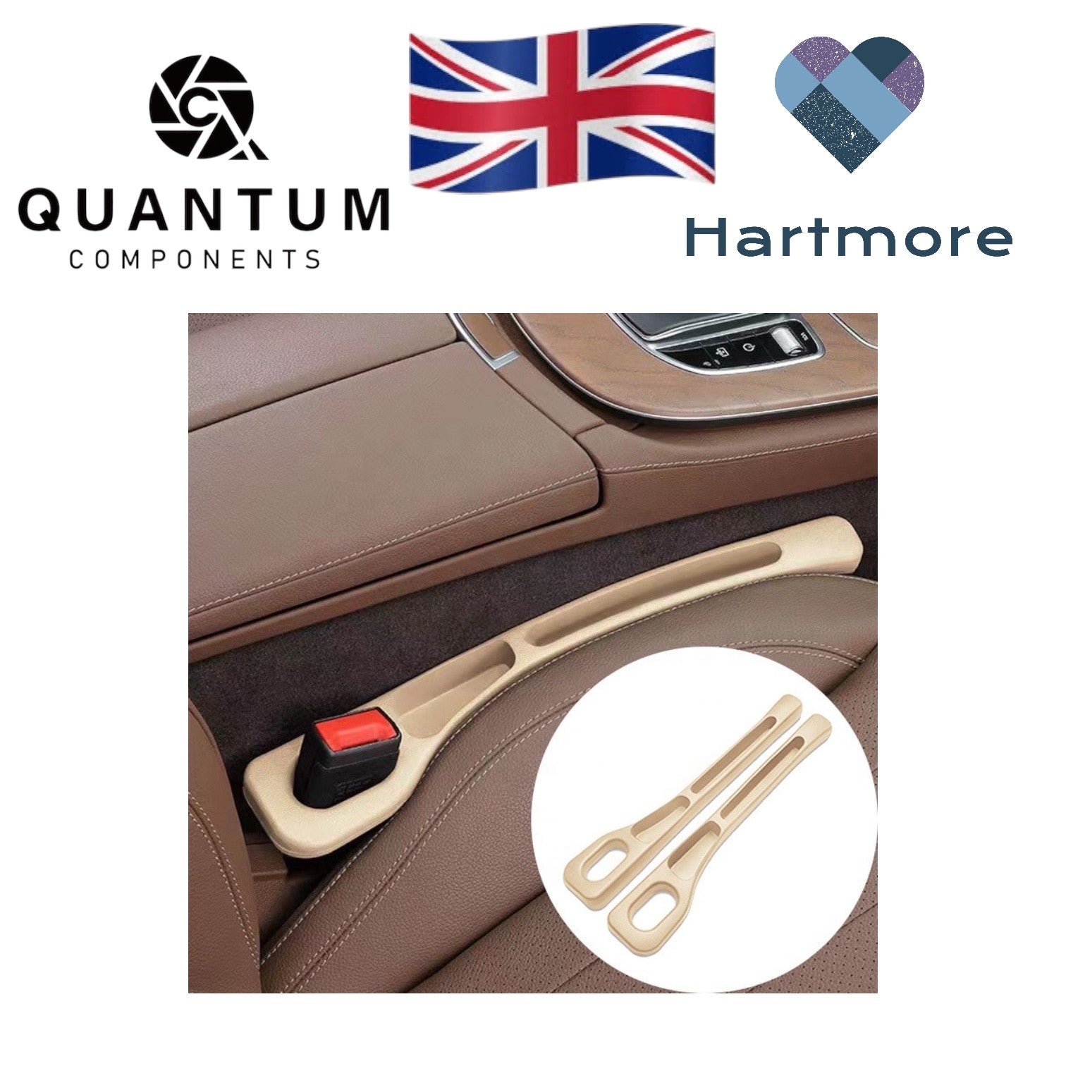 2x Car Seat Gap Filler Side Seam Plug Strip Leak-proof Filling Strip Interior UK