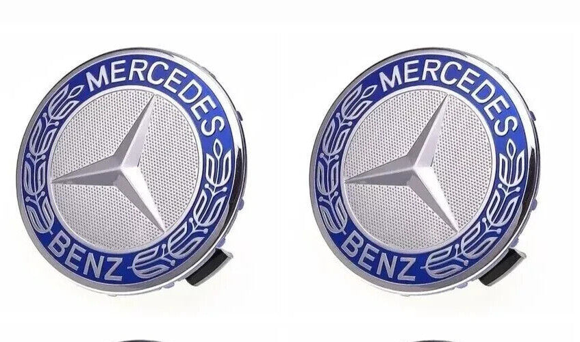 4x Mercedes Alloy Wheel Centre Hub Caps 75mm A B C E S M Class ML CLA