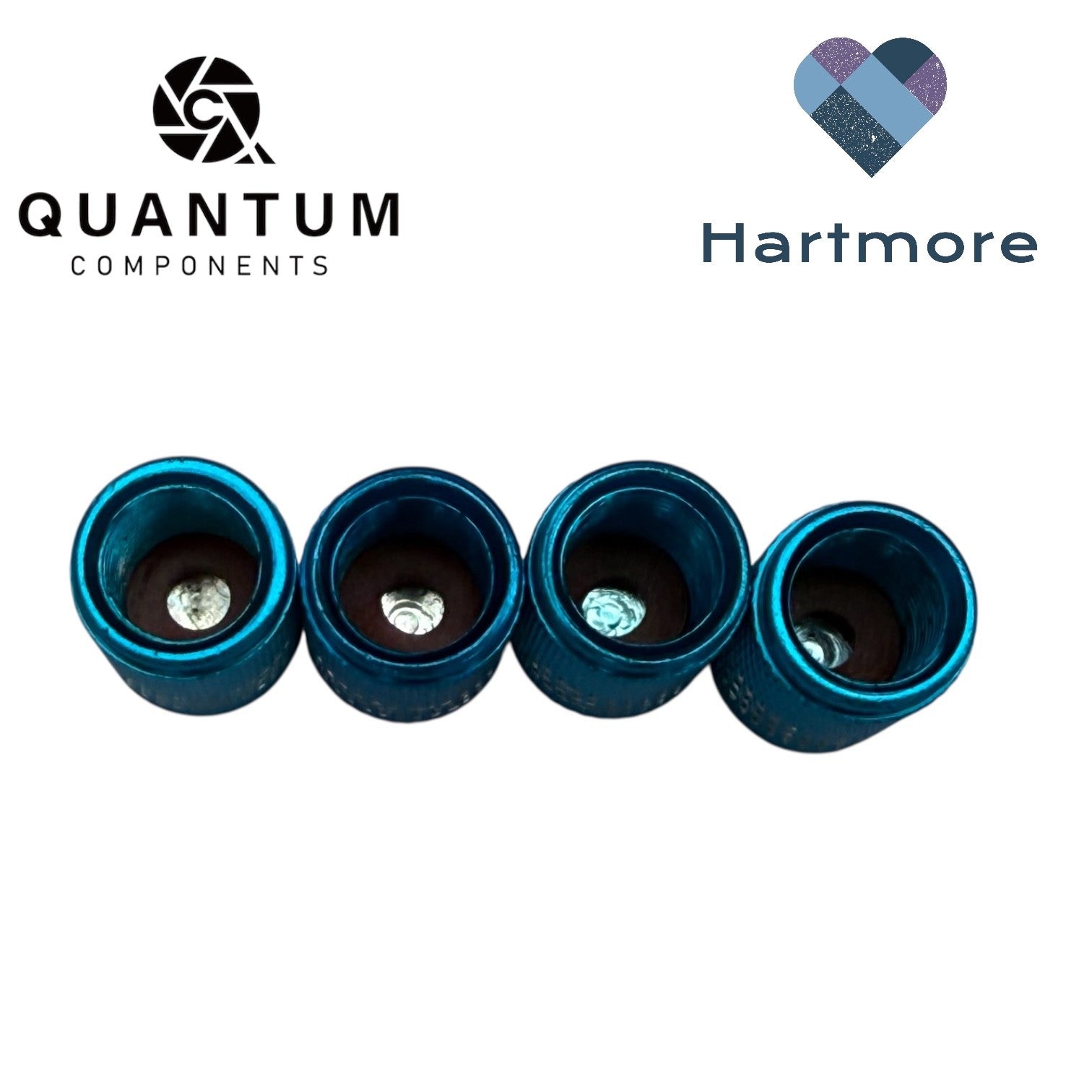Alloy Tyre Valve Dust Caps (x4) - Universal Fit For All Cars, Bikes, Motorbikes