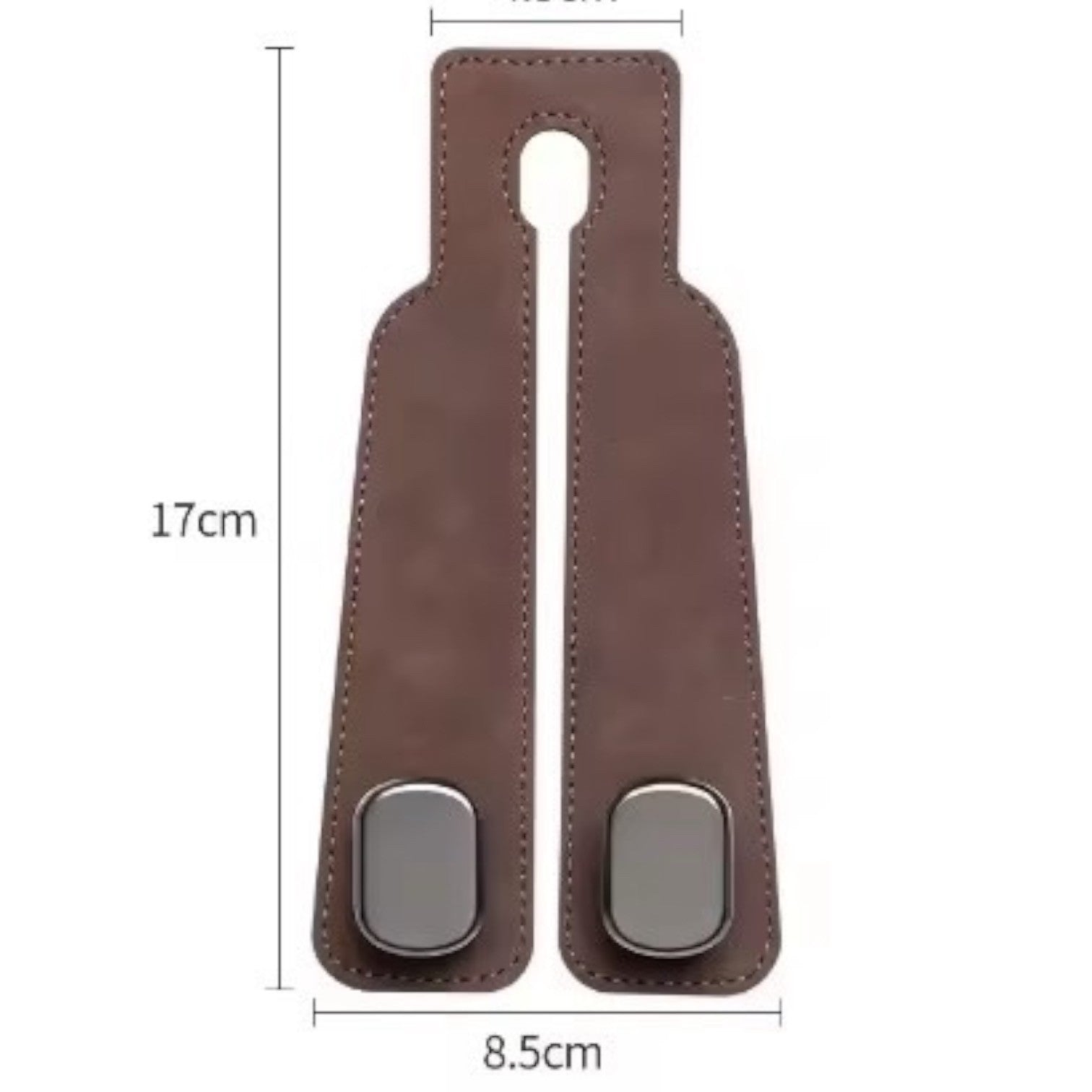 Leather Car Seat Back Headrest Storage Dual Hooks Hanger Holder Bracket