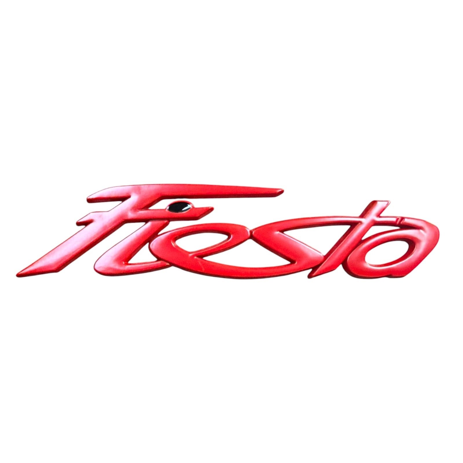 Ford Fiesta Rear Boot Badge Emblem Logo Letters MK7 MK7.5 Red Metal