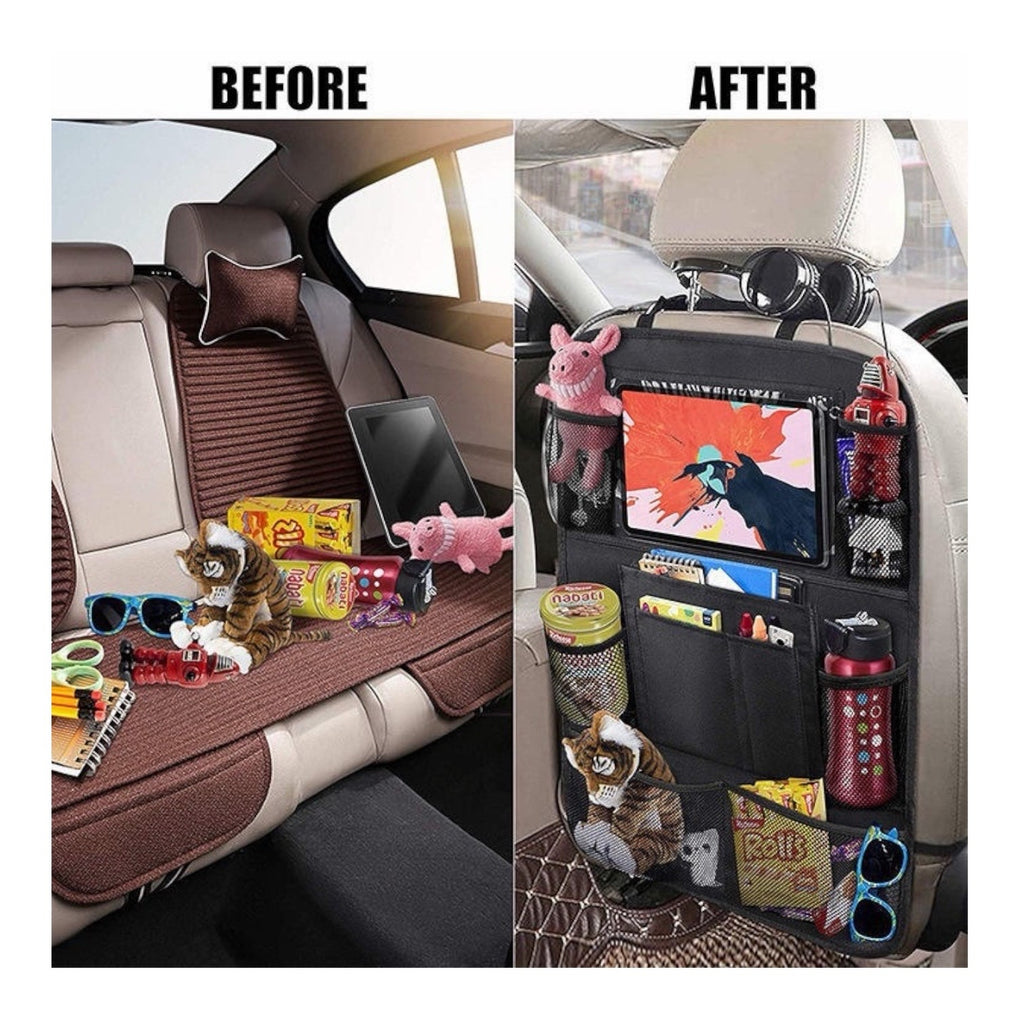 Back Seat Tablet Holder Organiser Car Passenger Storage Pockets iPad Headrest