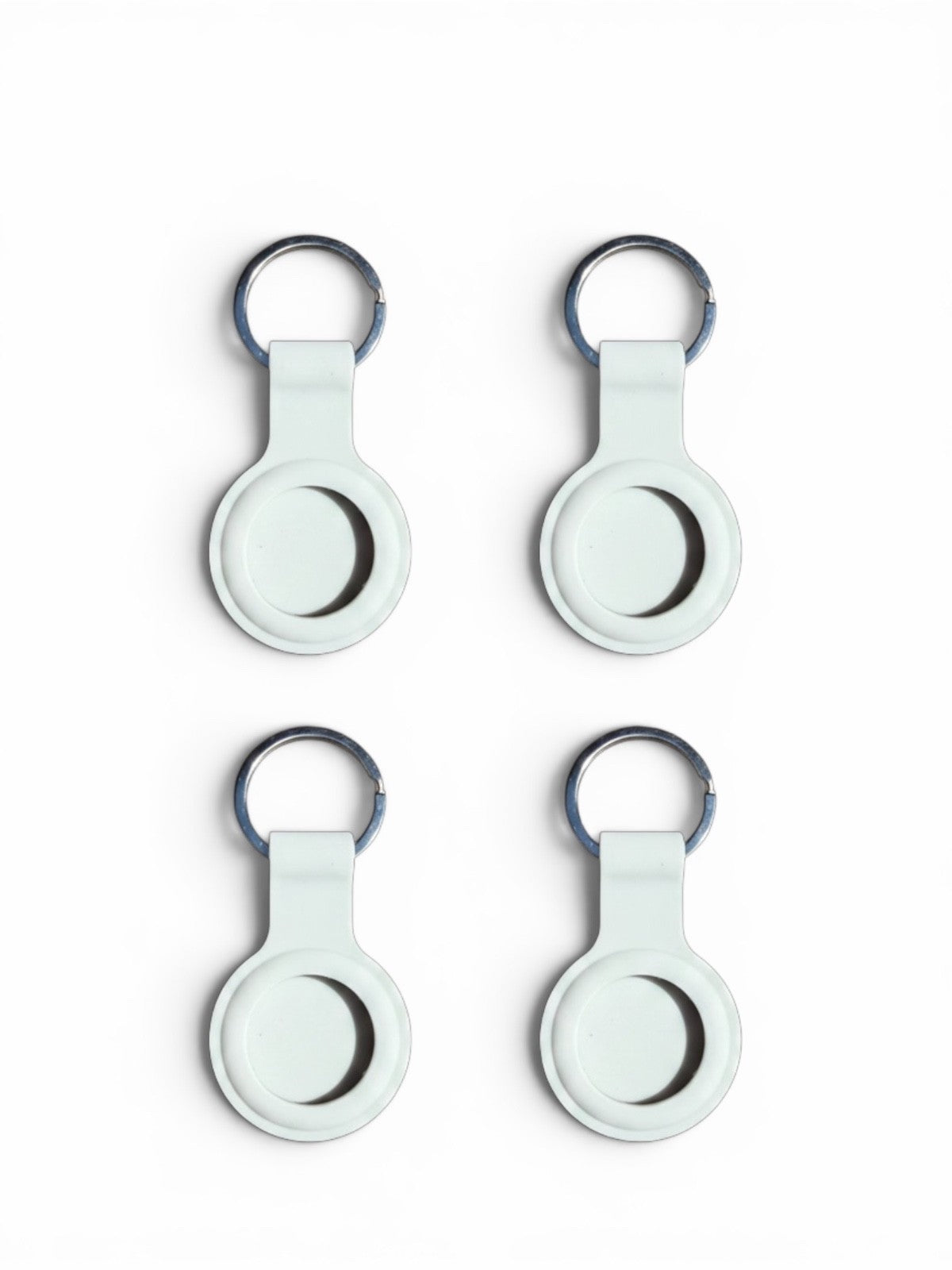 AirTag Case For Apple Air Tag Cover Holder Silicon Car Key Ring KeyChain-4 Pack
