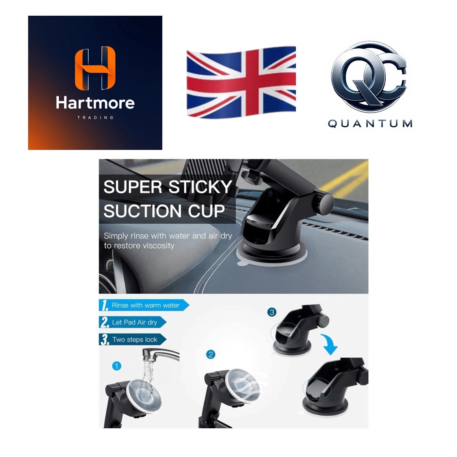 360°Car Phone Holder Universal Mount Mobile Windscreen Dashboard