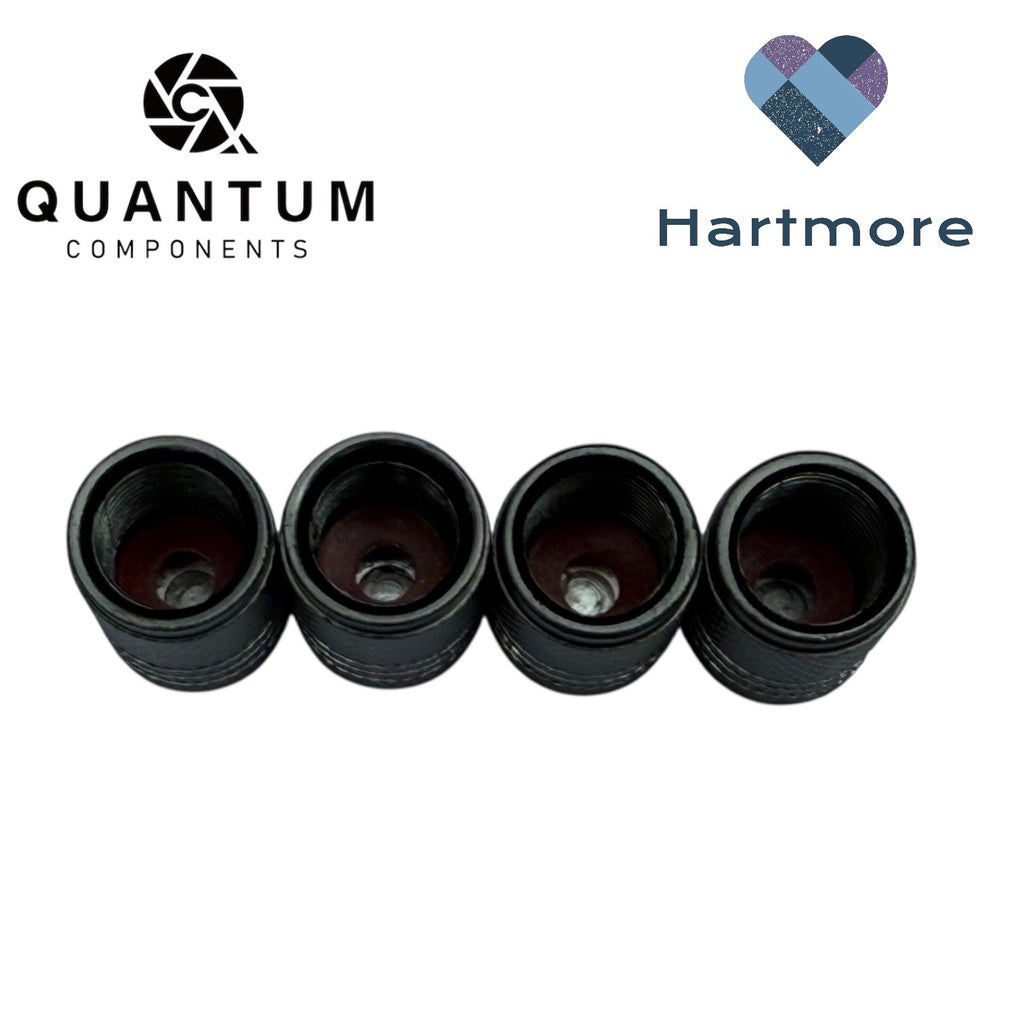 Alloy Tyre Valve Dust Caps (x4) - Universal Fit For All Cars, Bikes, Motorbikes