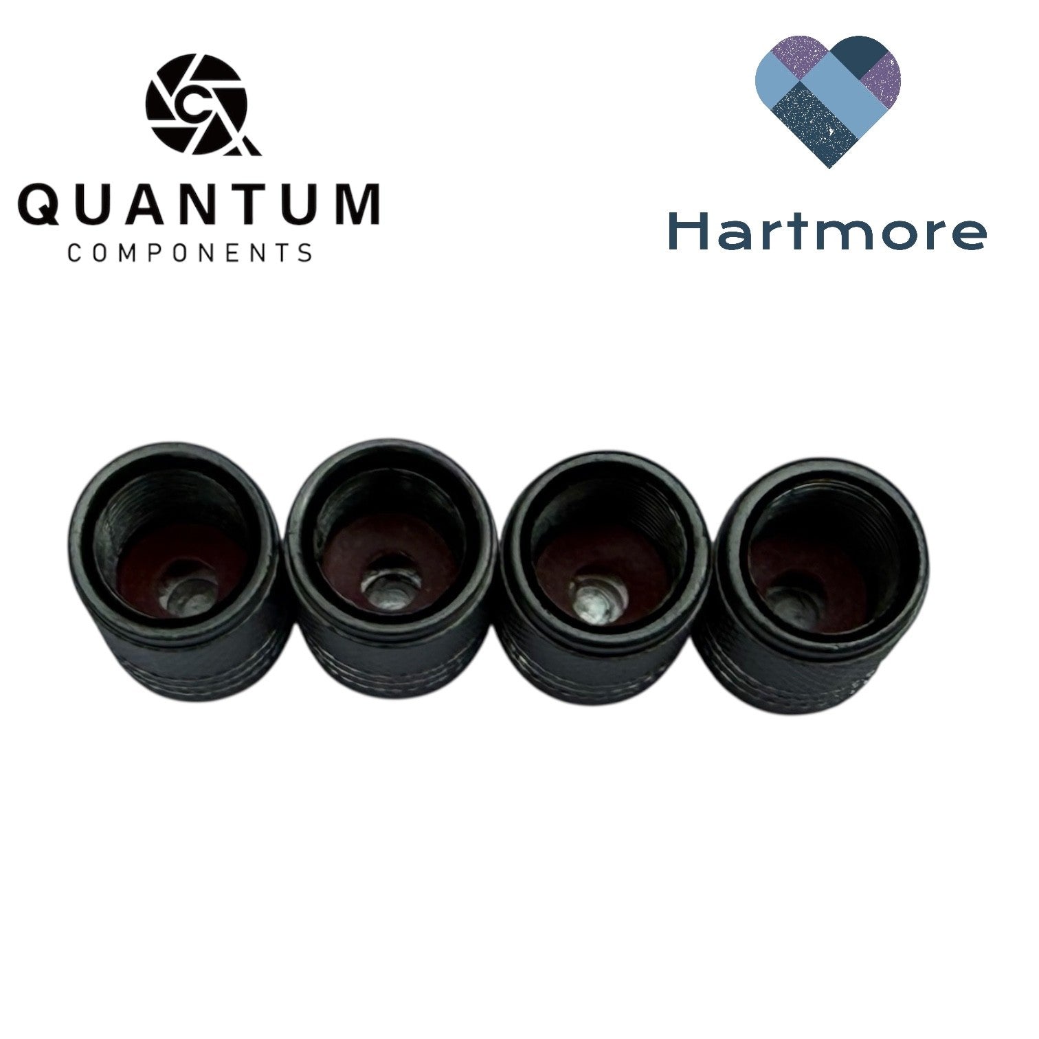 Alloy Tyre Valve Dust Caps (x4) - Universal Fit For All Cars, Bikes, Motorbikes